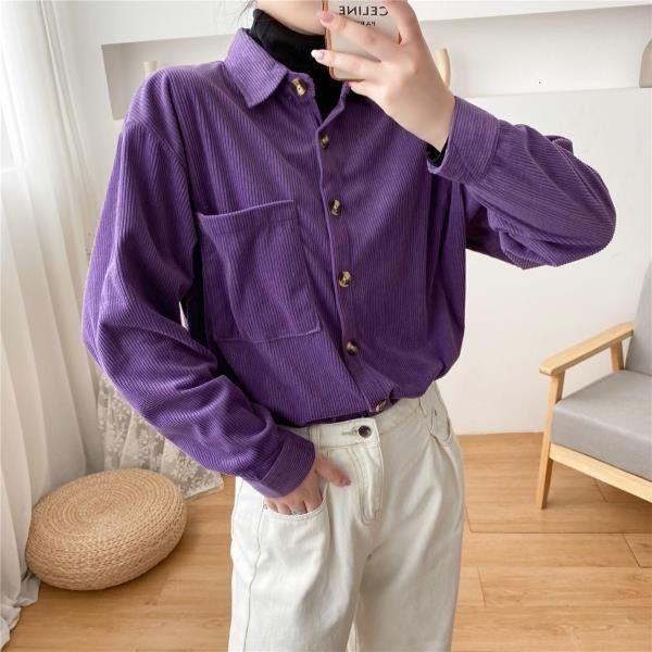 

women's blouses & shirts deeptown velvet blouse for the women autumn vintage fashion collared ladies'hose long casual pink shirt o, White