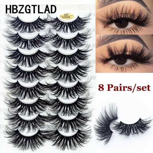 

8 pairs 25mm natural false eyelashes fake lashes long makeup 3d mink eyelash extension for beauty1