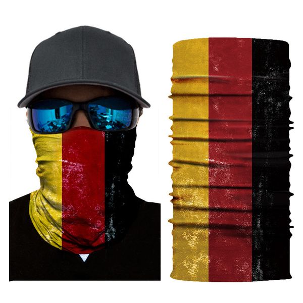 

digital 3d printing world cup flag versatile headscarf mask outdoor riding magic