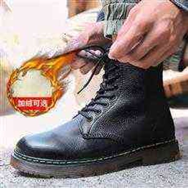 

tangzuo m6622 side zipper martin boots, , 38-45, Black