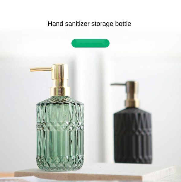 

soap dispenser chic glass refill empty bottle home el bathroom conditioner hand shampoo detergent container bath accessory set
