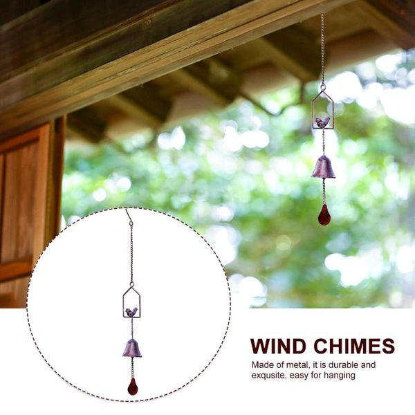 

decorative objects & figurines wind chimes outdoor garden gifts metal bedroom door balcony living room bird bells hanging ornament home deco