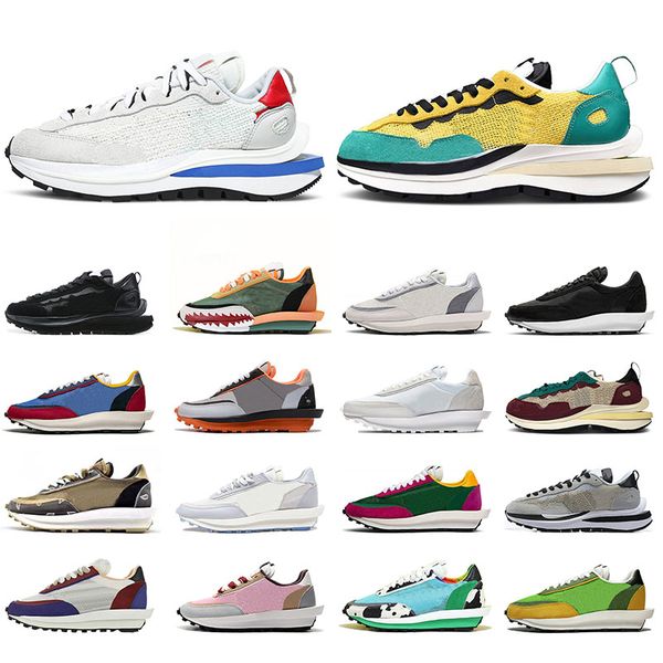 

sacais running shoes vaporwaffle ldv waffle daybreak mens womens neptune green triple black white nyc pigeon chunky sneakers men women train