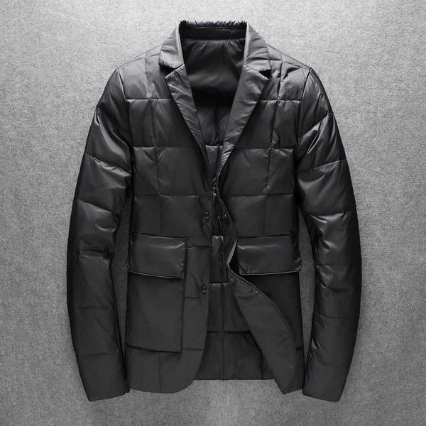 

new fashion men's designer clothes suit down jacket short down jacket new winter warm jacket size m-4xl, Black