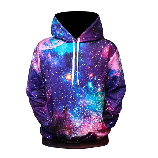 

men's hoodies & sweatshirts moletom com capuz space galaxy 3d roupas de marca masculina e feminina impresso jaqueta esportiva casual, Black