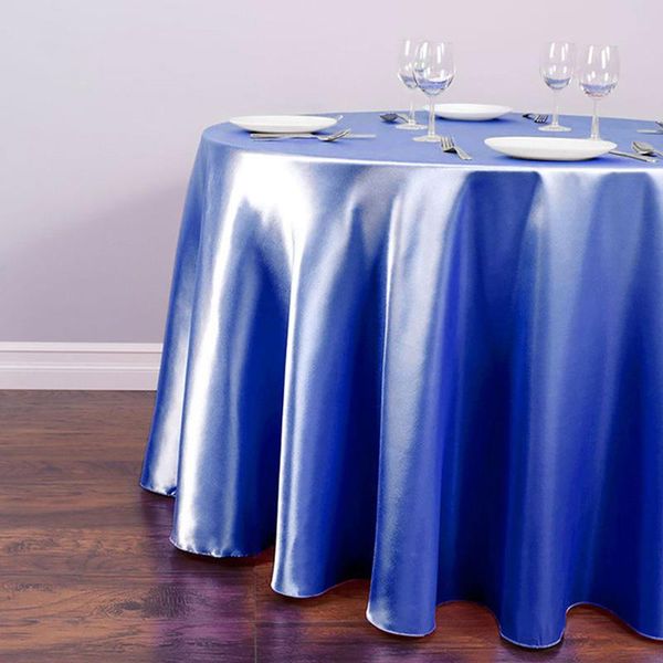 

table cloth kitchen round satin tablecloth overlays wedding decoration banquet dining cover year christmas 145cm