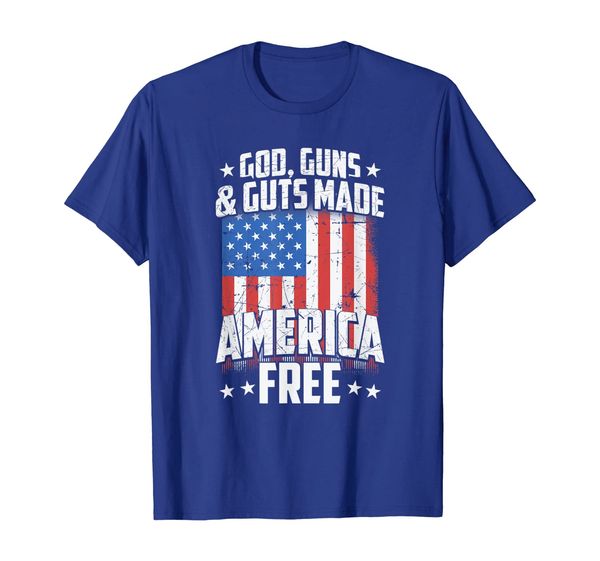 

god, guns guts made america t shirt, White;black