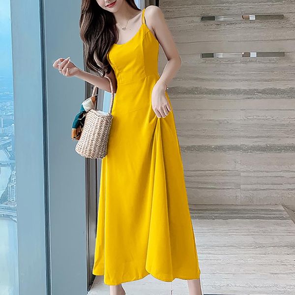 

casual dresses fashion ladies v-neck spaghetti strap summer backless slim women beach holiday long dress vestidos elegantes, Black;gray