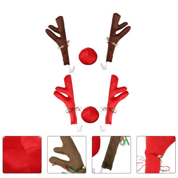 

interior decorations 2 sets christmas auto decor adorable car antlers ornaments decoration