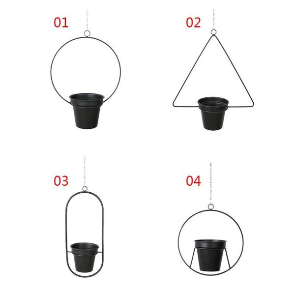 

metal plant hanger chain button man bloempot plant holder tuin balkon t8wb