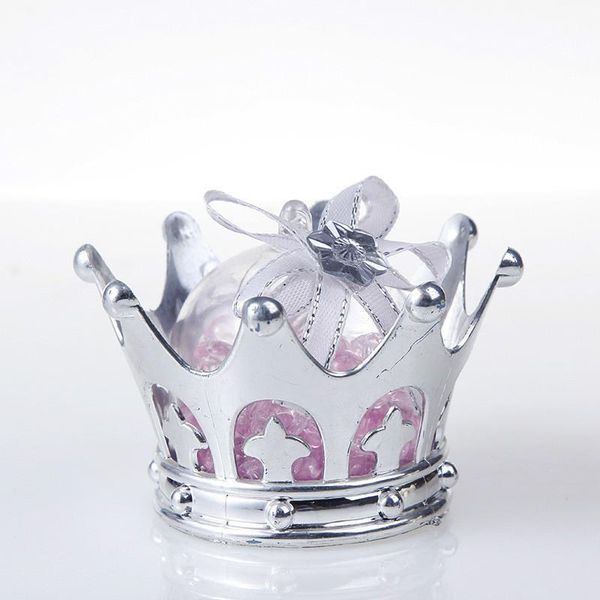 

gift wrap wedding candy box hollow crown gold / silver gauze bag for decor