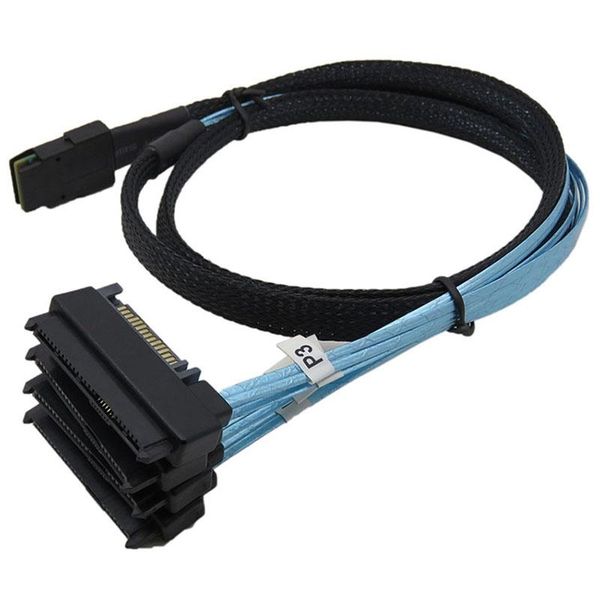 

mini sata power cable sas36p sff-8087 to sff-8482 sas29+15p connector 4 sas hard drive transmission computer cables & connectors
