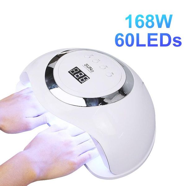 

nail dryers 168w uv led dryer lamp for manicure pedicure art tips fast drying pro gel polish