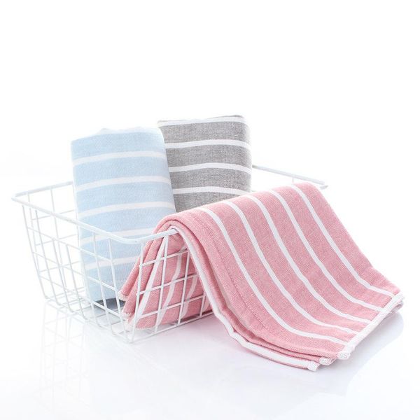 

japanese 100% gauze cotton towel simple striped
