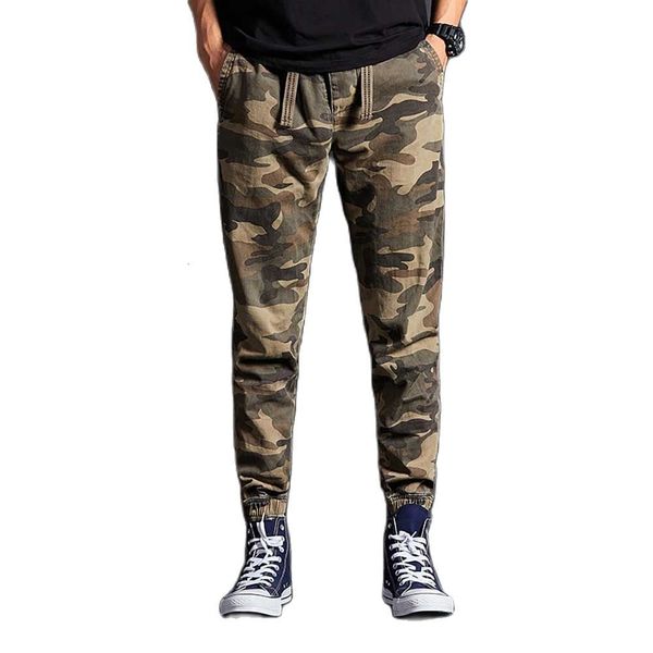 

pants military style joggers cargo man casual trousers cotton army harem pants men clothing, Black