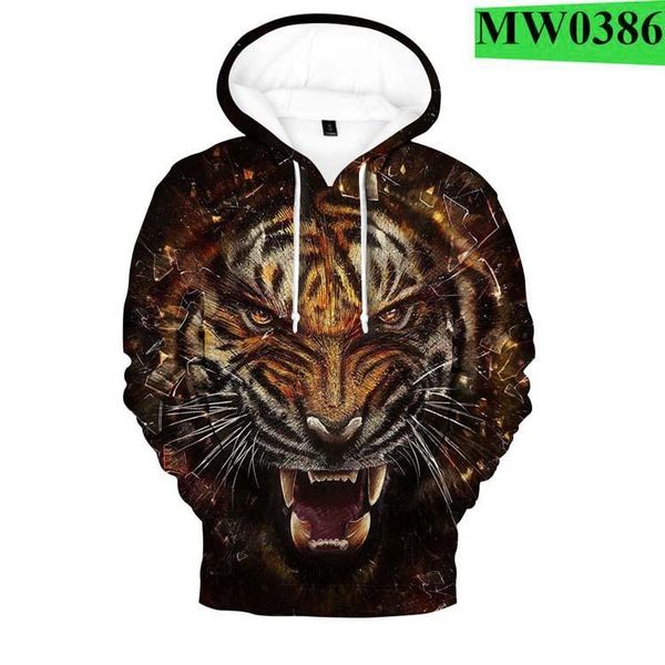 

men's hoodies & sweatshirts novel design / women's tiger 3d print sweatshirt boys girls' harajuku spring and autumn hoodie pl, Black