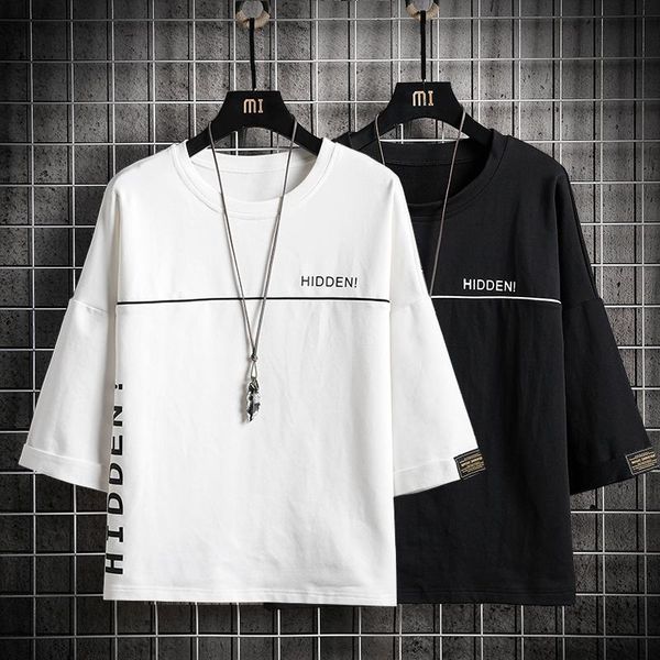 

men's t-shirts fashion short sleeves casual o neck t-shirt black white cotton 2021 summer clothes tees tshirt oversize m-5xl, White;black