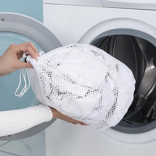 

laundry bags mesh bag reusable drawstring machine wash net washable