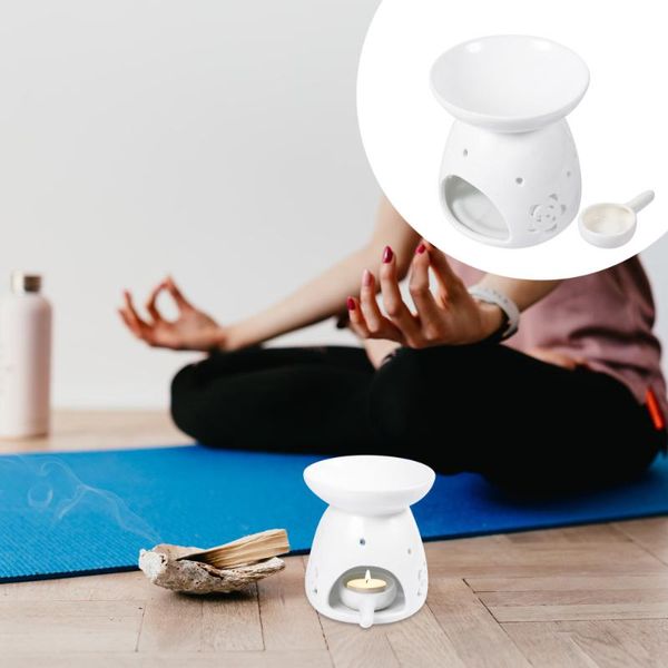 

fragrance lamps 1 pc decorative rack exquisite refreshing candle bracket (white)