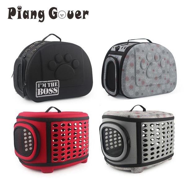

trave pet bag cat fower carriers bags breathabe pink foding sma dog outdoor shouder bag foding cats carrying