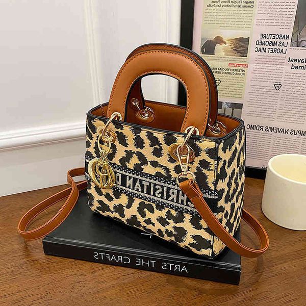 

of princess bag wales new one shoulder messenger handbag leopard print fashion contrast color korean s