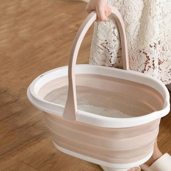 

buckets portable folding car wash bucket household mop rectangular thickened plastic water storage
