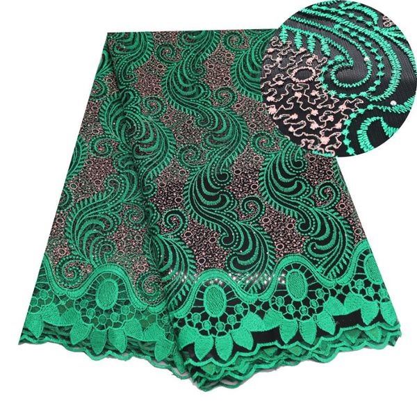 

ribbon gary green african laces embroidered nigerian fabric dubai french mesh lace 5 yards blue peach black, Pink;blue