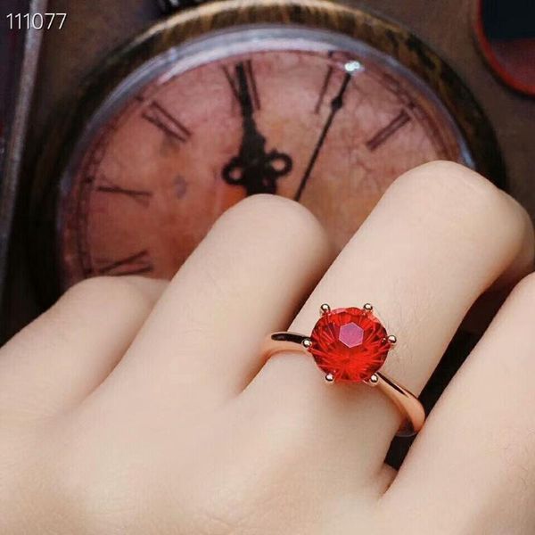 

cluster rings [meibapj]simple beatiful natural pigeon blood red z ring for women real 925 solid silver fine charm wedding jewelry, Golden;silver