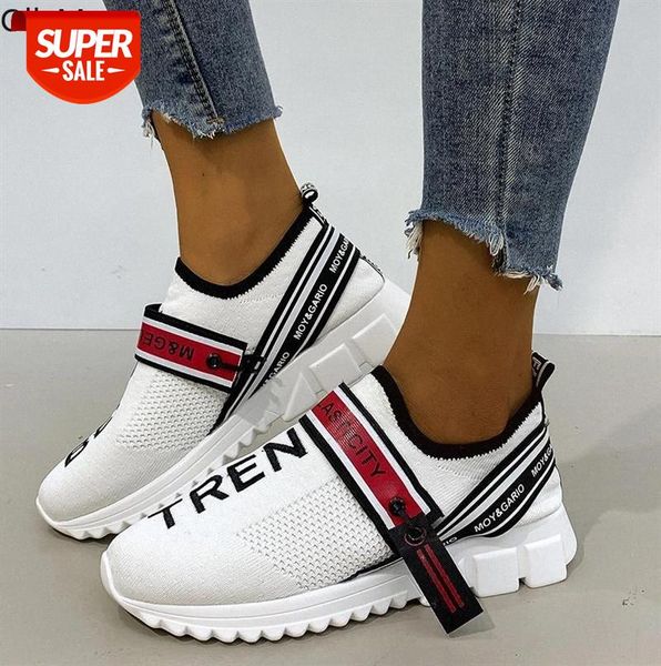

2020 sock shoes women brand designer vulcanized shoes slip on walking sneakers women breathable chaussures femme sneakers #ki2a
