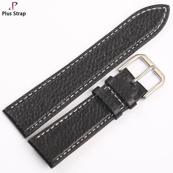 

watch bands plus strap men's leather handmade with summer for 22mm jorg6500 gray watchstrap casual universal black pin buckle, Black;brown