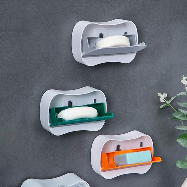 

soap dishes punch-sink dish paste wall mounted holder toilet storage rack detachable disk bathroom accessories box