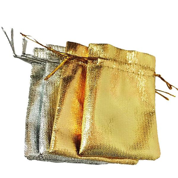

gift wrap 10 sizes gold silver color organza bag jewelry packaging wedding party favour candy bags favor pouches drawstring