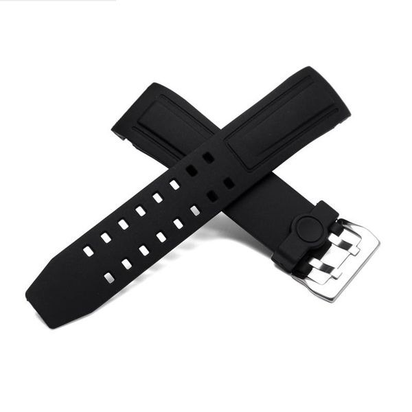

watch bands rubber watchbands, 24mm watcheband, natural straps, Black;brown