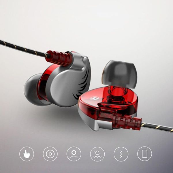 

hifi sport professional earphone in ear for running with microphone music earbuds ps4 noise cancel headphones & earphones