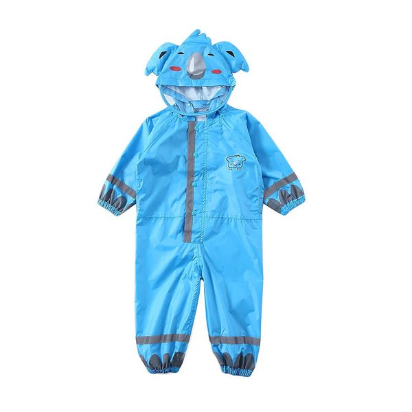 

3dcartoonraincoatchildrensrain-proofandbreathablehoodedraincoatwithreflectorplaygroundsongkranfestivalrainspot, Red;brown