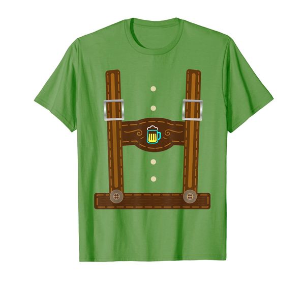 

lederhosen costume oktoberfest gifts men german beer fest t-shirt, White;black