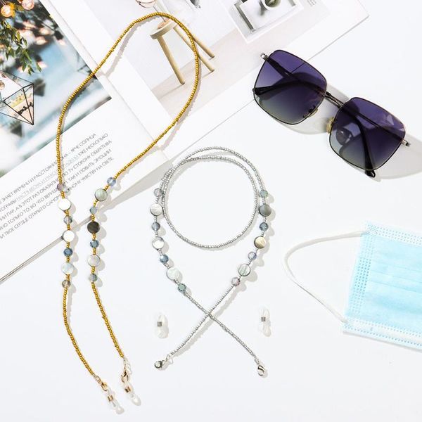 

sunglasses frames fashion eyeglass chain strap holder mask lanyards holders eyewear accessory lanyard necklace women, Silver