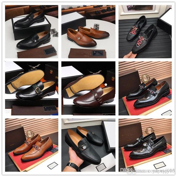 

21ss luxury men genuine italian wingtips leather shoes designer pointed toe lace-up oxfords dress brogues wedding party business shoes 38-45, Black
