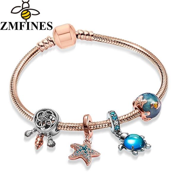 

charm bracelets vintage silver color for women diy crystal beads brand girlfriend pulseira jewelry gift drop, Golden;silver