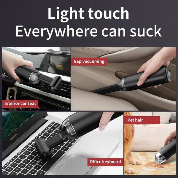 

vacuum cleaner 5000pa mini wireless portable handheld super suction low noise cleaners for car interior cleaning
