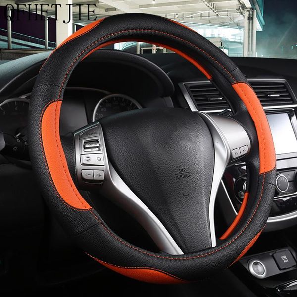 

steering wheel covers qfhetjie four seasons universal leather texture car cover non-slip wear-resistant and durable fashion accessories