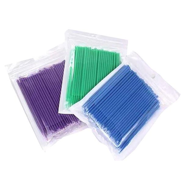 

makeup brushes 500pcs/lot disposable applicator micro for eyelash extension lash cleaning lip brush sticks tools