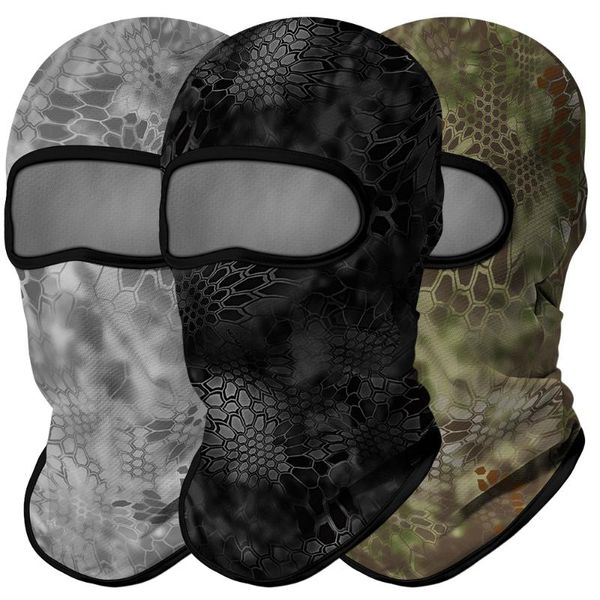 Bisiklet Kapaklar Maskeleri Taktik Balaclava Avcılık Eşarp Bandana Camo Askeri Boyun Gaiter Kryptek Headgear Ordusu Typhpon Kominiarka Motosiklet