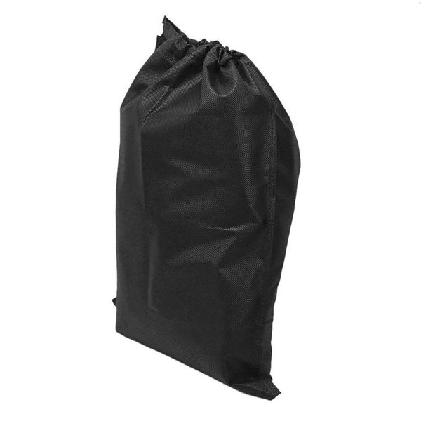 

storage bags 2pcs non-woven drawstring closure shoes protection sneakers storages black