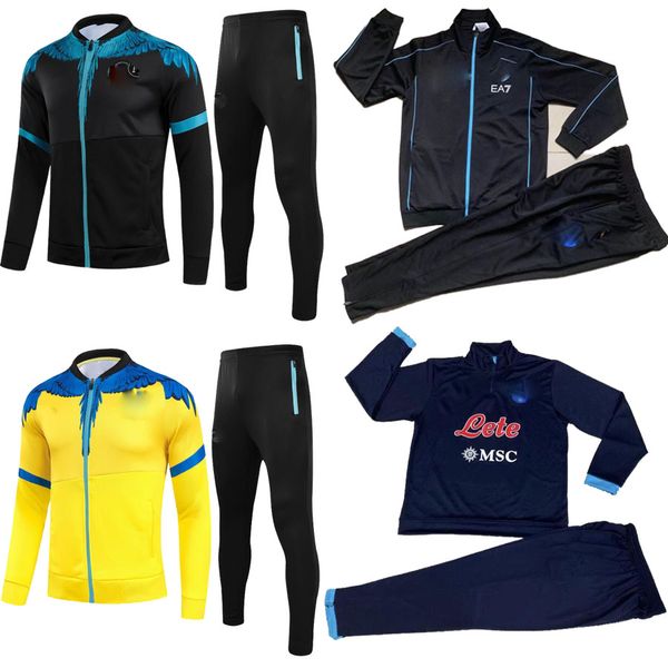 

2021 napoli hamsik insigne callejon zielinski soccer jacket tracksuit 21 22 ssc naples maillot de foot training suit chandal, Black