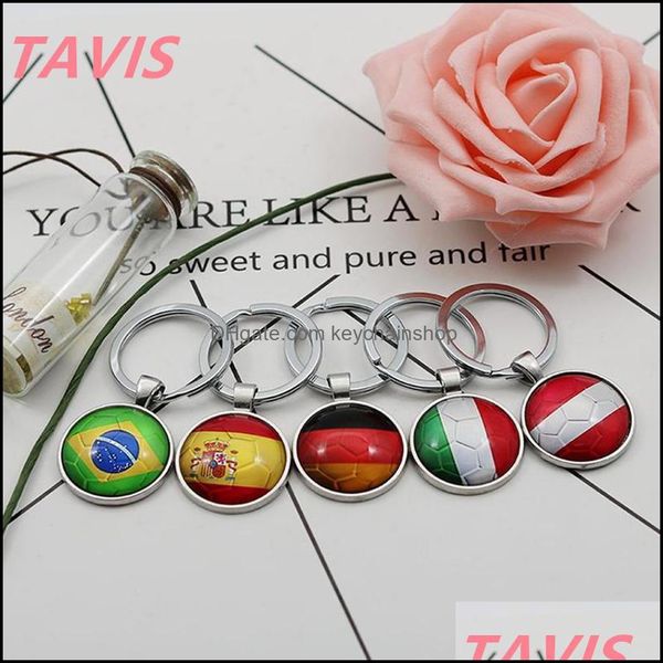 

keychains fashion aessories 10/pie jewelry keys 2021 world cup football keychain country flag soer fans key chains men buckle souvenir gift, Silver