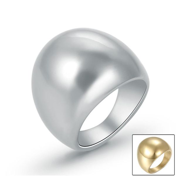 

wedding rings stainless steel oval for women girl simple finger fashion jewelry party birthday gift, Slivery;golden