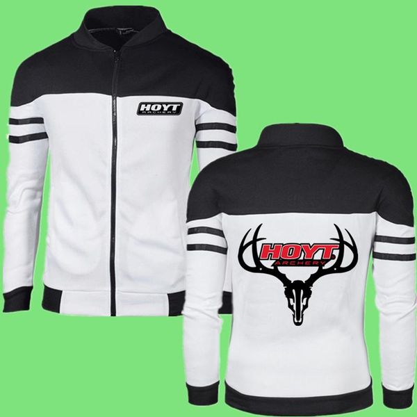 

men's jackets spring autumn brand men zipper stand-up collar jacket cardigan hoyt logo custom made print colorblock male trend, Black;brown