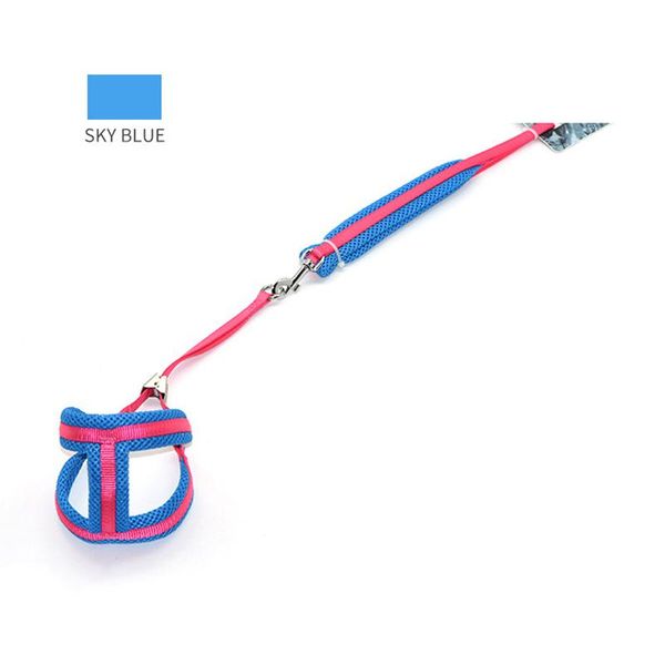 

dog collars & leashes lead leash chest strap rope harness breathable soft adjustable for outdoor l5