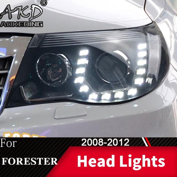 

other lighting system akd head lamp for forester led headlight 2008-2012 headlights drl turn signal high beam angel eye projector len